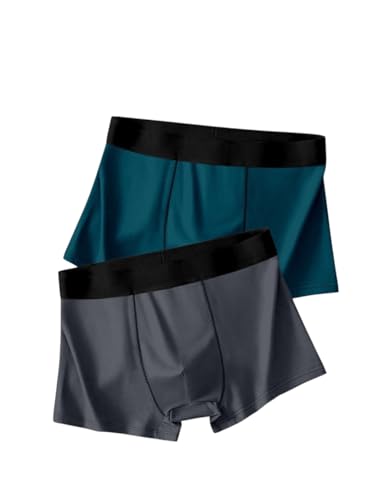 Image of HK47 Men Underwear Pack, Ice Silk Stretchable Breathable Trunks, Regular Fit Men's Brief, Anti Bacterial Quick Dry Innerwear for Men
