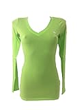  Abercrombie & Fitch Damen-T-Shirt, langärmelig, Grün X-Small