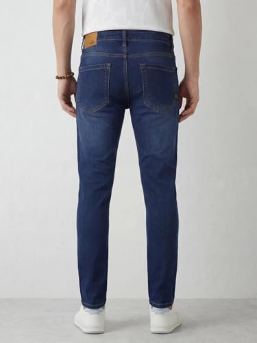 Image of WROGN Men's Slim Fit Jeans | Cotton Stretch | Mid Rise | Casual Denim