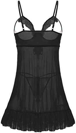 HPYLove Women's Summer Casual T-Shirt Dresses with Pockets(XXL,Black)