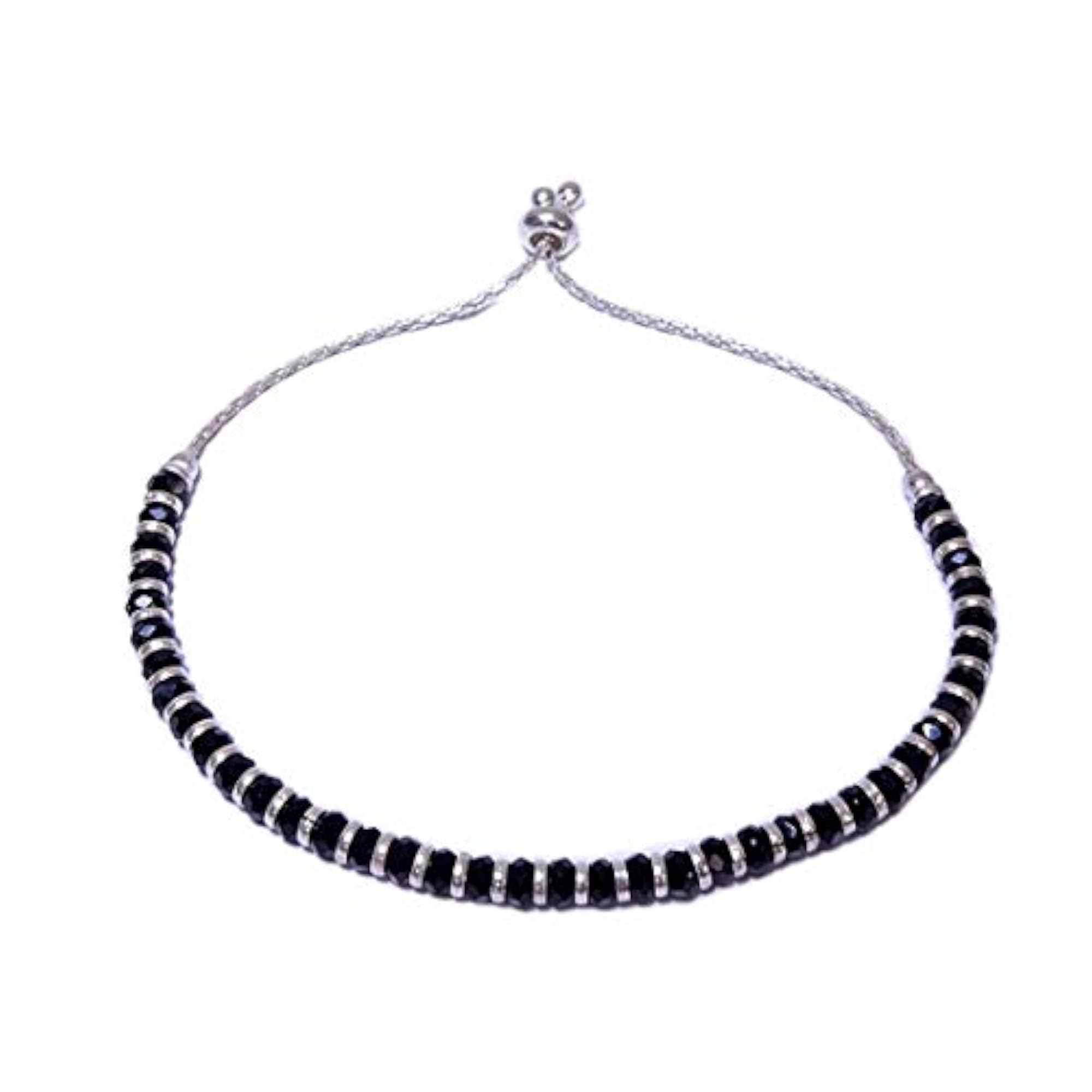 Women's 925 Sterling Silver Popcorn Adjustable Chain Nazariya Anklet