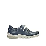 Lederfutter Wolky Comfort Schnürschuhe Natalia - 70870 Blau Leder - 41