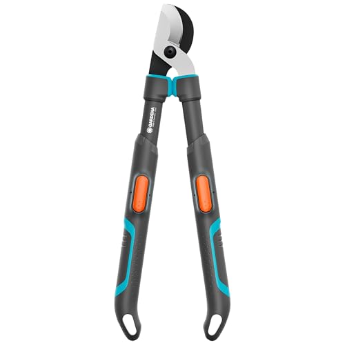 Gardena Astschere TeleCut Pro S, Teleskop-Astschere für frisches Holz bis 50 mm, verlängerbar bis 670 mm, präzisionsgeschliffene Klingen, PowerCoating für saubere Schnitte (12040-88)