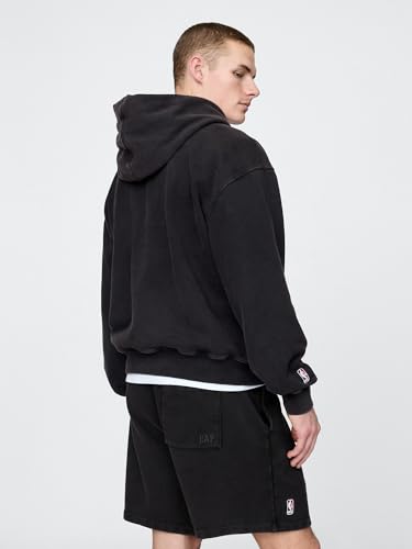 Image of GAP Men's X Nba Graphic Logo Hoodie Sweatshirt