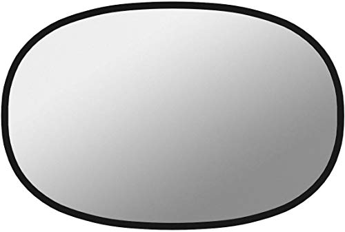 Umbra Hub Oval Mirror by Umbra ­­– Wall Mirror for Entryways, Washrooms, Living Room and More, Black