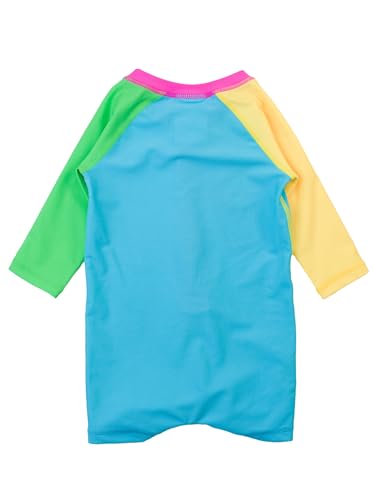 Image of RUGGEDBUTTS Baby /Toddler Boy Swimsuit, One Piece Zipper Rash Guard Sunsuit with UPF 50+ Sun Protection