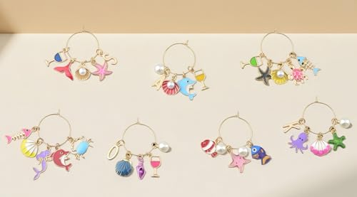DIY Wine Glass Charm Kit - 50% Off Beach & Alphabet Charms