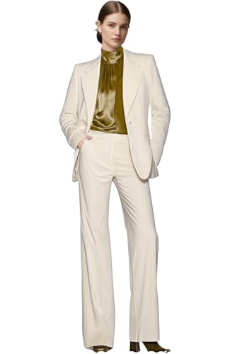 Women Pantsuit Velvet 2 Piece Suit Set Blazer and Pants Suit Set Women Velvet Suit