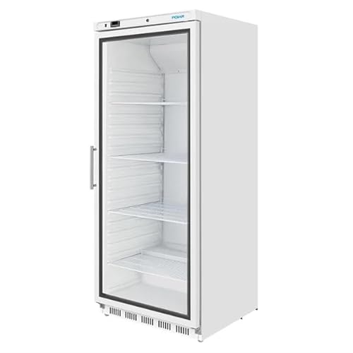Polar C-Series Upright Display Fridge White, 600 Ltr