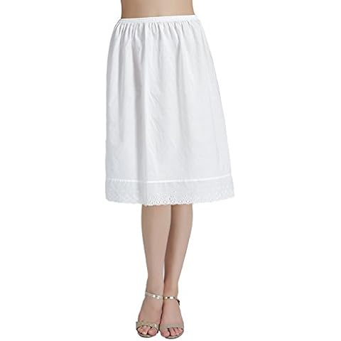 BEAUTELICATE Cotton Vintage A-line Half Slip Cover