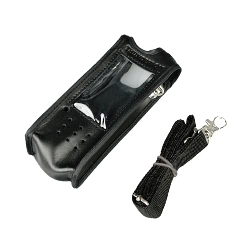 Thunderpole T-X CB Radio Handheld Leather Case & Strap, Black - Image 2