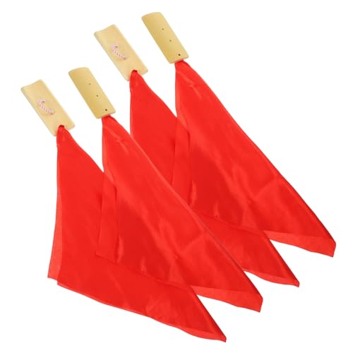 Generic 1 Set Chinese Kuaiban Chinese Clapper Satin Percussion Instrument Clapper Red Chinese Traditional Instrument