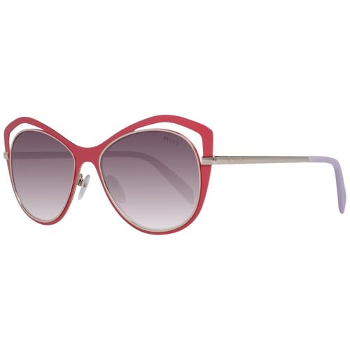 Emilio Pucci EP0130 - Occhiali da sole da donna, 56/17/140, Rosso -, Talla única