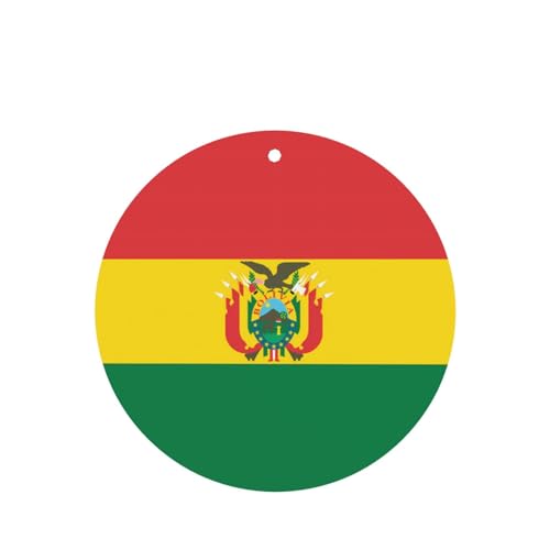 Hojas aromáticas para auto con bandera de Bolivia miniatura 1