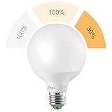 globelampe Schnelle und einfache Anpassung der Lichtfarbe in zwei Stufen: Von kaltweiß (6.000K) auf warmweiß (3000K)
