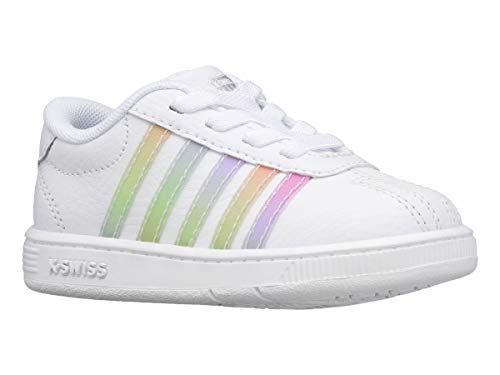 K-Swiss ���j�Z�b�N�X-�q���p�N���V�b�N�v���G���X�j�[�J�[�B, �z���C�g/�p�X�e�����C���{�[, 4.5 Toddler