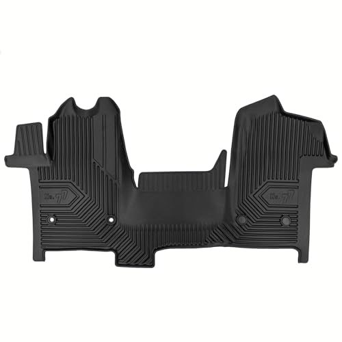 MOTOS Tapis de sol caoutchouc pour Renault Master III 2019-2024 Améliorez Votre Confort de Voyage avec Le tapis noir antidérapant Auto No.77- tapis voiture...