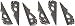 G5 Outdoors Llc Havoc XP Broadhead Replacement 1.5 inch Blades, Silver