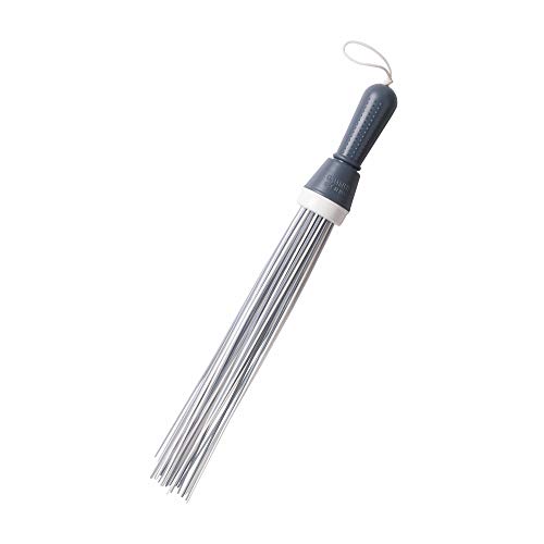 Image of Classy Touch Plastic Broom for Bathroom Cleaning & Home Floor Cleaning| Hard Bristle Broom for Scrubbing in Bathroom|(Size 52 cm, Color Grey) 60 Plastic Sticks