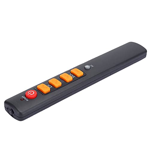 Universal Learning Remote Control with Big Buttons Smart Controller for TV STB DVD HiFi VCR with ABS Material and Remote Distance Up 10m etc. (Orange)