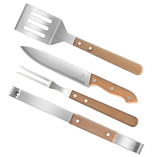 Set de herramientas para parrilla Luxshiny acero inoxidable