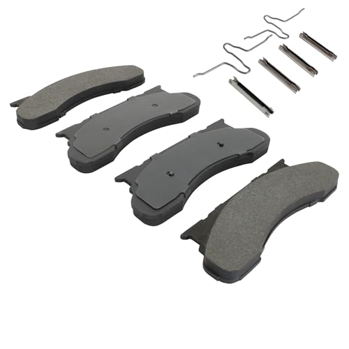 Image of QUALITY-BUILT Front Semi-Metallic Brake Pads, Premium 1001-0450M, Compatible with 1975-1997 Ford (B-200,E-250 Econoline,E-250 Econoline Club Wagon,E-350 Econoline,E-350 Econoline Club Wagon,F-200)