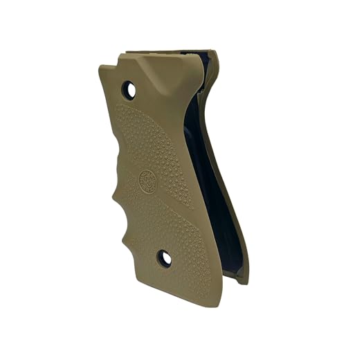 Hogue OverMolded Rubber Grip w/ Finger Grooves for Beretta 92/96 Series & M9 Full Size, FDE - Flat Dark Earth - 92003