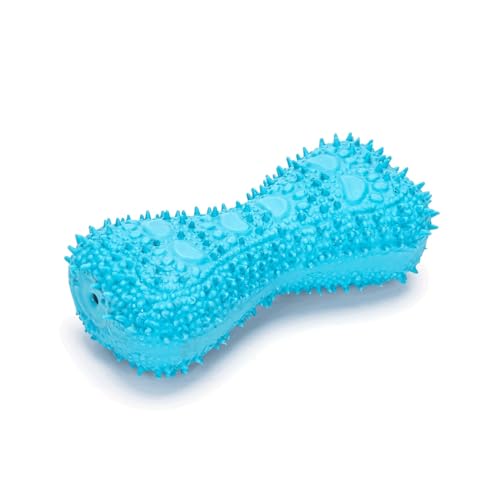 Giocattolo in lattice per cani a forma di osso, resistente e sicuro, ideale per masticare e giocare. Stimola lo sport e l'intrattenimento.