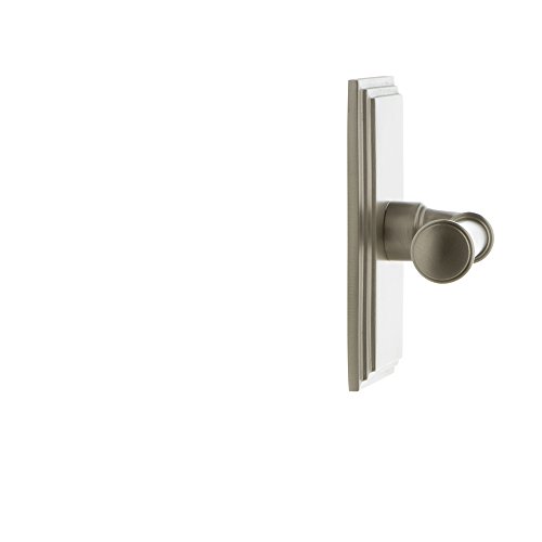 Image of Grandeur 825194 Carre Plate Double Dummy with Georgetown Lever in Satin Nickel