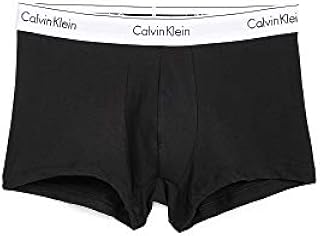 Calvin Klein Underwear Men's Modern Cotton Stretch 2 Pack Trunks, Black, Small