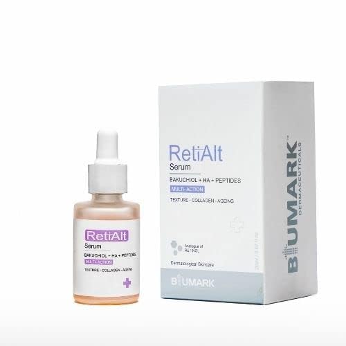 Biumark RetiAlt Bakuchiol Face Serum – Anti-Ageing Formula with Hyaluronic Acid & Peptides – 20ml | Improves Skin Texture,... - Review, Price and Buying Guide
