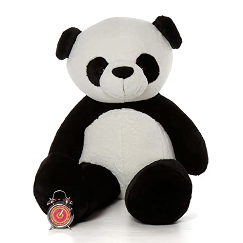 Image of 5 Feet White& Black Panda Giant Teddy Bear Soft,Plush,Cuddly Stuffed Animal for Kids, Birthdays, Anniversaries, Valentine's Day,Special Occasions Large Huggable (5 Feet Panda)