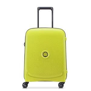 DELSEY Paris - Belmont Plus MR (Recycled Material) - Hard-Shell Cabin Suitcase 55 cm x 40 cm x 20 cm - 33 L - S Slim - Chartreuse Green