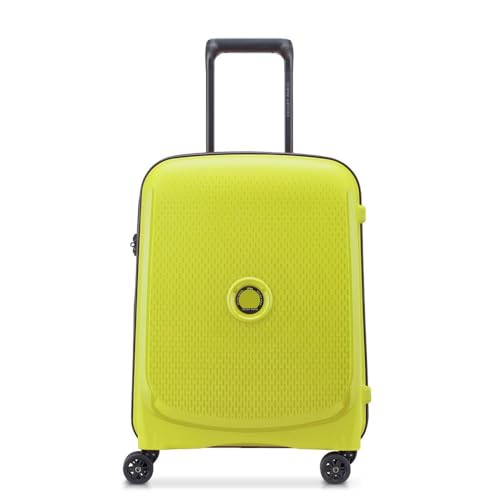 DELSEY Paris - Belmont Plus MR (Recycled Material) - Hard-Shell Cabin Suitcase 55 cm x 40 cm x 20 cm - 33 L - S Slim - Chartreuse Green