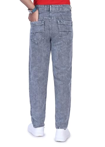 Image of Men's Slim Fit Mid-Rise Stretchable Denim Jeans Casual and Office Wear Soft Cotton Blend Comfortable Trendy Jeans