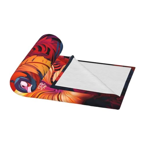 Flanelldecke, Sofa-Farbe, tropischer Überwurf, weiche Überwürfe für Reisen, flauschige Decke, Mikrofaser-Decken und Überwürfe für Sofa, Bett und Couch