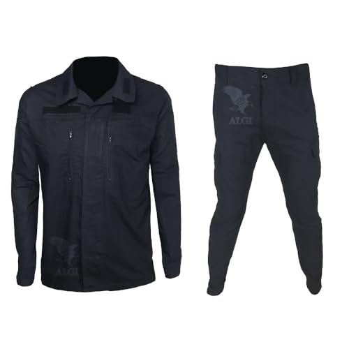 OUTLET MILITARY Chándal operativo de vigilancia y trabajo de algodón Ripstop con polihilo azul marino talla 54