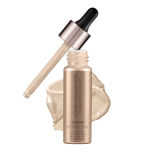 SWISS BEAUTY Drop &glow Liquid Highlighter, Face MakeUp,gold, 18ml