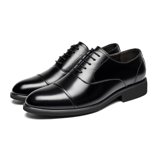 Elegant Mens Lace Up Leather Oxford Shoes Perfect for Work and Business Meetings3