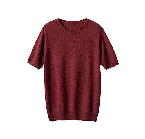 Pull en cachemire casual à manches courtes style chic pour homme au quotidien