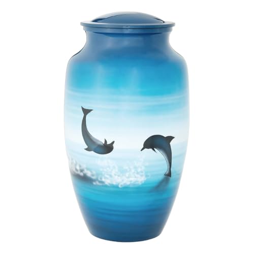 Urnsdirect2u Frollicking Dolphins Adult Cremation Urn