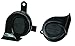 HELLA 012010901 Black 12V BX Trumpet Horn Kit (Toyota)