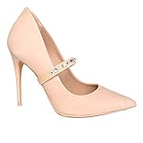 Sassy Strapps Women's Beige Classic Round Rhinestone Shoe Straps