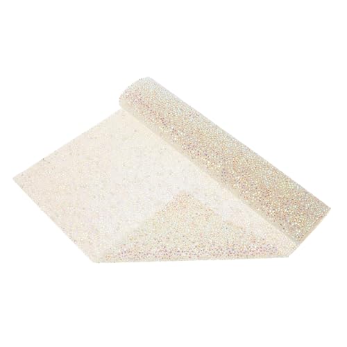 WOONEKY Alfombrilla de Manicura con Diamantes para Mesa de Uñas Accesorios para de Uñas para Salones y DIY Rosa