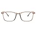 Unisex Glasses Frame Fashion Red Brown Rectangle Full Frame Decoration Prescription Glasses