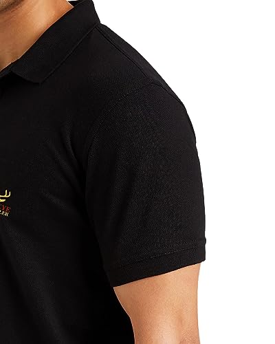 Image of EYEBOGLER Regular Fit Mens Polo Neck Half Sleeve Soild Casual Tshirt