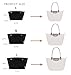 Vercord Purse Organizer Insert for Long champ Felt Organizer Insert with Zipper Handbag Insert Tote Shaper Storage Bag Black M