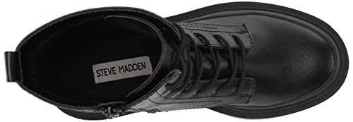 Steve Madden Women's Mansel Combat Boot, Black, 8.5 #TOP4
