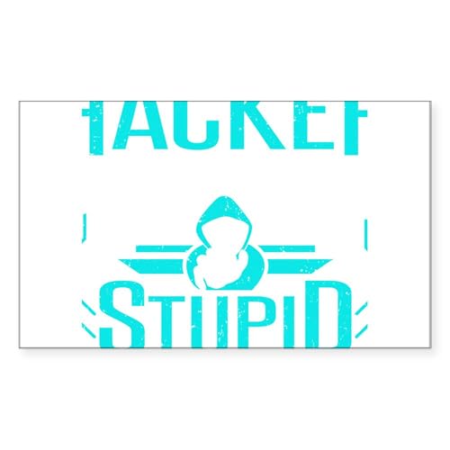 CafePress Cybersecurity Computer Hacking Ethical Hac Sticker Rectangle Bumper Sticker Car Decal