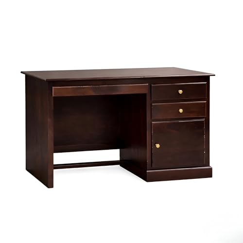 Image of SONA ART & CRAFTS Carmel Lite Solid Sheesham Wooden Study Table for Students Desk with 2 Drawers & 1 Cabinets Study Desk Table Office Table for Work from Home Writing Office (Walnut Finish)